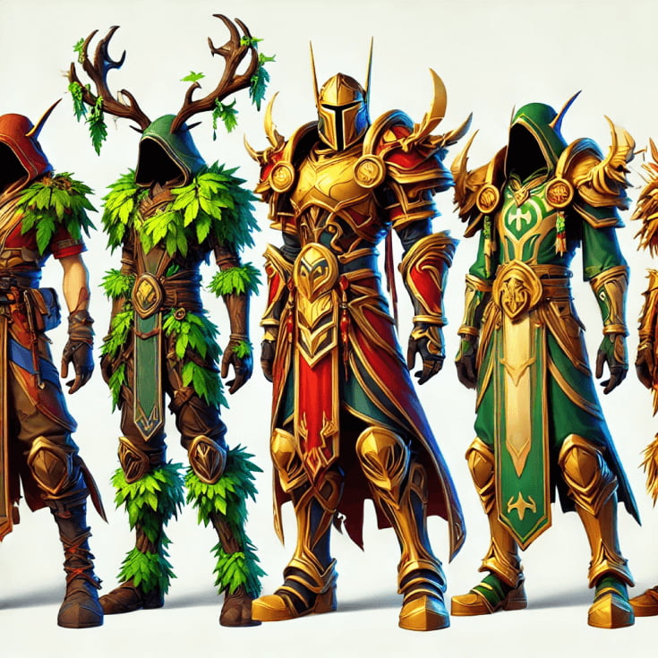 Tier 2 Armor Appearance Sets for All Classes