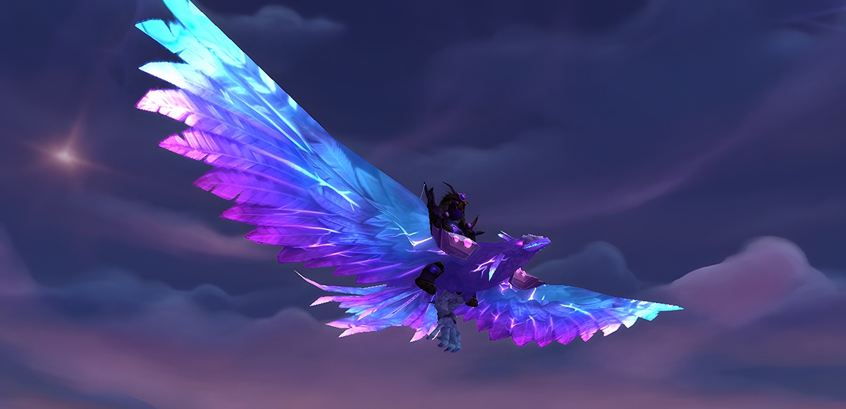 Violet Spellwing Flying